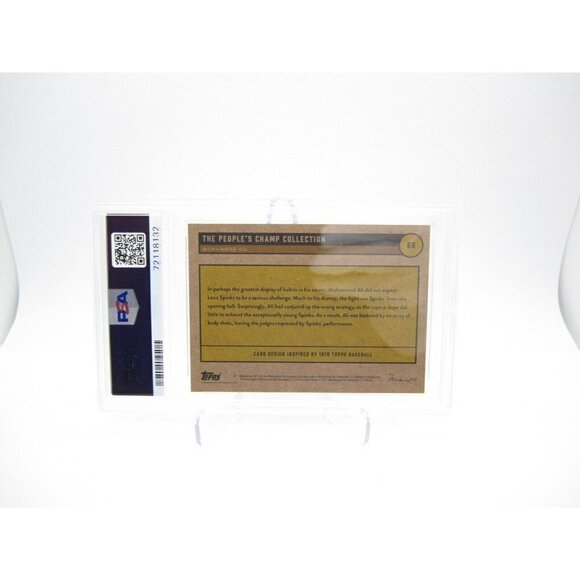 2021 Topps Muhammad Ali The People Champ Black Parallel #02/56 PSA 7 Card (T2) - Picture 4 of 4